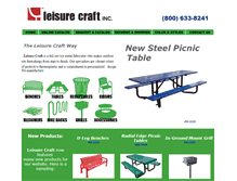 Tablet Screenshot of leisurecraftinc.com